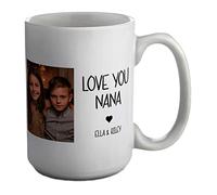 Shopagift Personalised Photo Mug Love You Nana White 15oz Large Cup