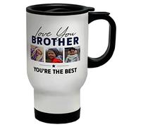 Shopagift Personalised Photo Travel Mug Cup Love You Brother You're The Best