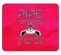 Shopagift Personalised Pipe Dreams Delivered by Any Name Mouse Mat Pad 24cm x 19cm
