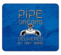 Shopagift Personalised Pipe Dreams Delivered by Any Name Mouse Mat Pad 24cm x 19cm