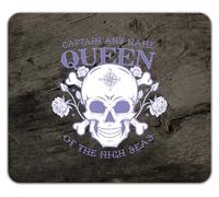 Shopagift Personalised Pirate Captain Queen Any Name Mouse Mat Pad 24cm x 19cm