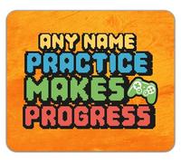 Shopagift Personalised Practice Makes Perfect Video Gaming Mouse Mat Pad 24cm x 19cm