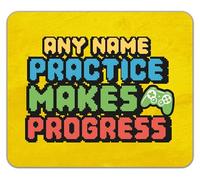 Shopagift Personalised Practice Makes Perfect Video Gaming Mouse Mat Pad 24cm x 19cm