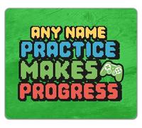 Shopagift Personalised Practice Makes Perfect Video Gaming Mouse Mat Pad 24cm x 19cm