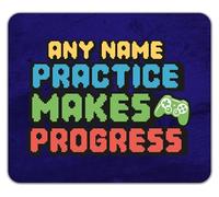 Shopagift Personalised Practice Makes Perfect Video Gaming Mouse Mat Pad 24cm x 19cm