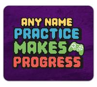 Shopagift Personalised Practice Makes Perfect Video Gaming Mouse Mat Pad 24cm x 19cm