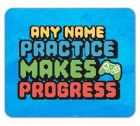 Shopagift Personalised Practice Makes Perfect Video Gaming Mouse Mat Pad 24cm x 19cm