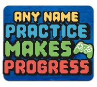 Shopagift Personalised Practice Makes Perfect Video Gaming Mouse Mat Pad 24cm x 19cm