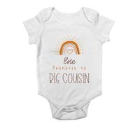 Shopagift Personalised Promoted To Big Cousin Baby Grow Vest Any Name Bodysuit Gift