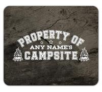 Shopagift Personalised Property of Any Names Campsite Mouse Mat Pad 24cm x 19cm
