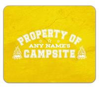 Shopagift Personalised Property of Any Names Campsite Mouse Mat Pad 24cm x 19cm