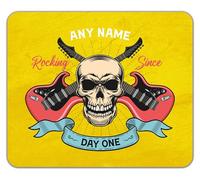 Shopagift Personalised Rocking Since Day One Rockstar Mouse Mat Pad 24cm x 19cm