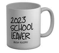 Shopagift Personalised School Leavers Mug Any Name and Year White 11oz Large Gift Ceramic Cup