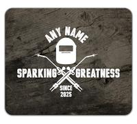Shopagift Personalised Sparking Greatness Since Name Year Mouse Mat Pad 24cm x 19cm