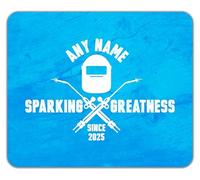 Shopagift Personalised Sparking Greatness Since Name Year Mouse Mat Pad 24cm x 19cm