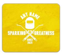 Shopagift Personalised Sparking Greatness Since Name Year Mouse Mat Pad 24cm x 19cm