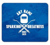 Shopagift Personalised Sparking Greatness Since Name Year Mouse Mat Pad 24cm x 19cm