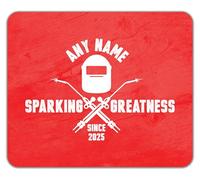 Shopagift Personalised Sparking Greatness Since Name Year Mouse Mat Pad 24cm x 19cm