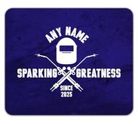 Shopagift Personalised Sparking Greatness Since Name Year Mouse Mat Pad 24cm x 19cm