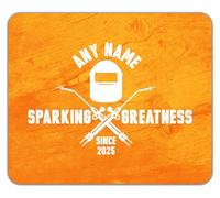 Shopagift Personalised Sparking Greatness Since Name Year Mouse Mat Pad 24cm x 19cm