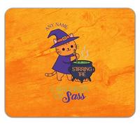 Shopagift Personalised Stirring the Cauldron of Sass Witch Mouse Mat Pad 24cm x 19cm