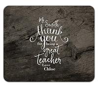 Shopagift Personalised Thank You For Being A Great Teacher Mouse Mat Pad 24cm x 19cm