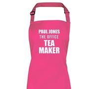 Shopagift Personalised The Office Tea Maker Secret Santa Funny Apron - Pink