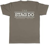 Shopagift Personalised The Stag Do T-Shirt Grey