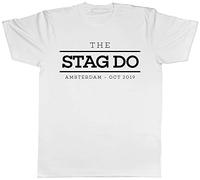 Shopagift Personalised The Stag Do T-Shirt White