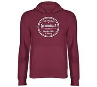 Shopagift Personalised This Awesome Grandad Belongs To Hooded Top Unisex Hoodie Maroon