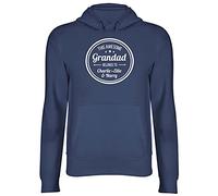 Shopagift Personalised This Awesome Grandad Belongs To Hooded Top Unisex Hoodie Navy Blue
