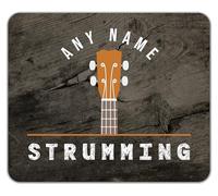 Shopagift Personalised Ukulele Musician Strumming Since Mouse Mat Pad 24cm x 19cm