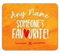 Shopagift Personalised Valentine's Day Someone's Favourite Mouse Mat Pad 24cm x 19cm