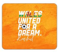 Shopagift Personalised Wales Football United for a Dream Mouse Mat Pad 24cm x 19cm