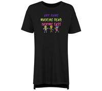 Shopagift Personalised Walking Dead, Talking Sass Zombie Women's Nightie Night Shirt Black