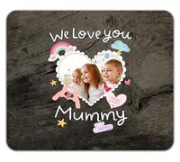 Shopagift Personalised We Love You Mummy Photo Mother's Day Mouse Mat Pad 24cm x 19cm