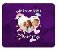 Shopagift Personalised We Love You Mummy Photo Mother's Day Mouse Mat Pad 24cm x 19cm