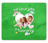 Shopagift Personalised We Love You Mummy Photo Mother's Day Mouse Mat Pad 24cm x 19cm
