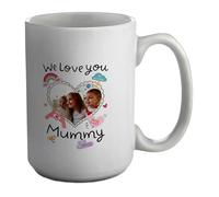 Shopagift Personalised We Love You Mummy Photo Mother's Day Mug White 15oz Large Ceramic Cup