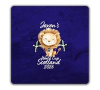 Shopagift Personalised World Cup Scotland 2026 Football Fan 2 Pack Coasters - 9cm x 9cm