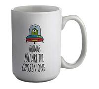 Shopagift Personalised You are The Chosen One Alien in Space Craft White 15oz Large Mug Cup