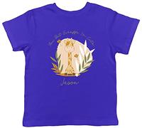 Shopagift Personalised You Bet Giraffe I'm Cute Animal Childrens Kids T-Shirt Gift Blue