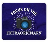 Shopagift Photography Mouse Mat Pad Focus on the Extraordinary Gift 24cm x 19cm