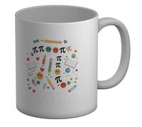 Shopagift Pi Day is a Happy Day School Maths Numbers Mug White 11oz Large Ceramic Cup