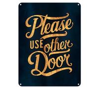 Shopagift Please Use Other Door Metal Poster Wall Tin Sign Man Cave Shed Bar Bedroom Home Kitchen - A5