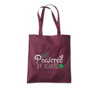 Shopagift Powered by Plants Vegan Plant Diet Tote Shopping Beach Bag 10 Litres Capacity - 42cm x 38cm