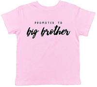 Shopagift Promoted to Big Brother Childrens Kids T-Shirt Light Pink