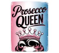 Shopagift Prosecco Queen Drink Alcohol Metal Poster Wall Tin Sign Man Cave Shed Bar Bedroom Home Kitchen - A5