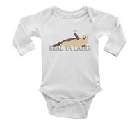 Shopagift Protect the Seals Baby Grow Vest Bodysuit Seal Ya Later Boys Girls L/S