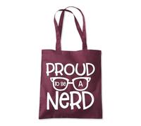 Shopagift Proud to be a Nerd G unny Tote Shopping Beach Bag 10 Litres Capacity - 42cm x 38cm